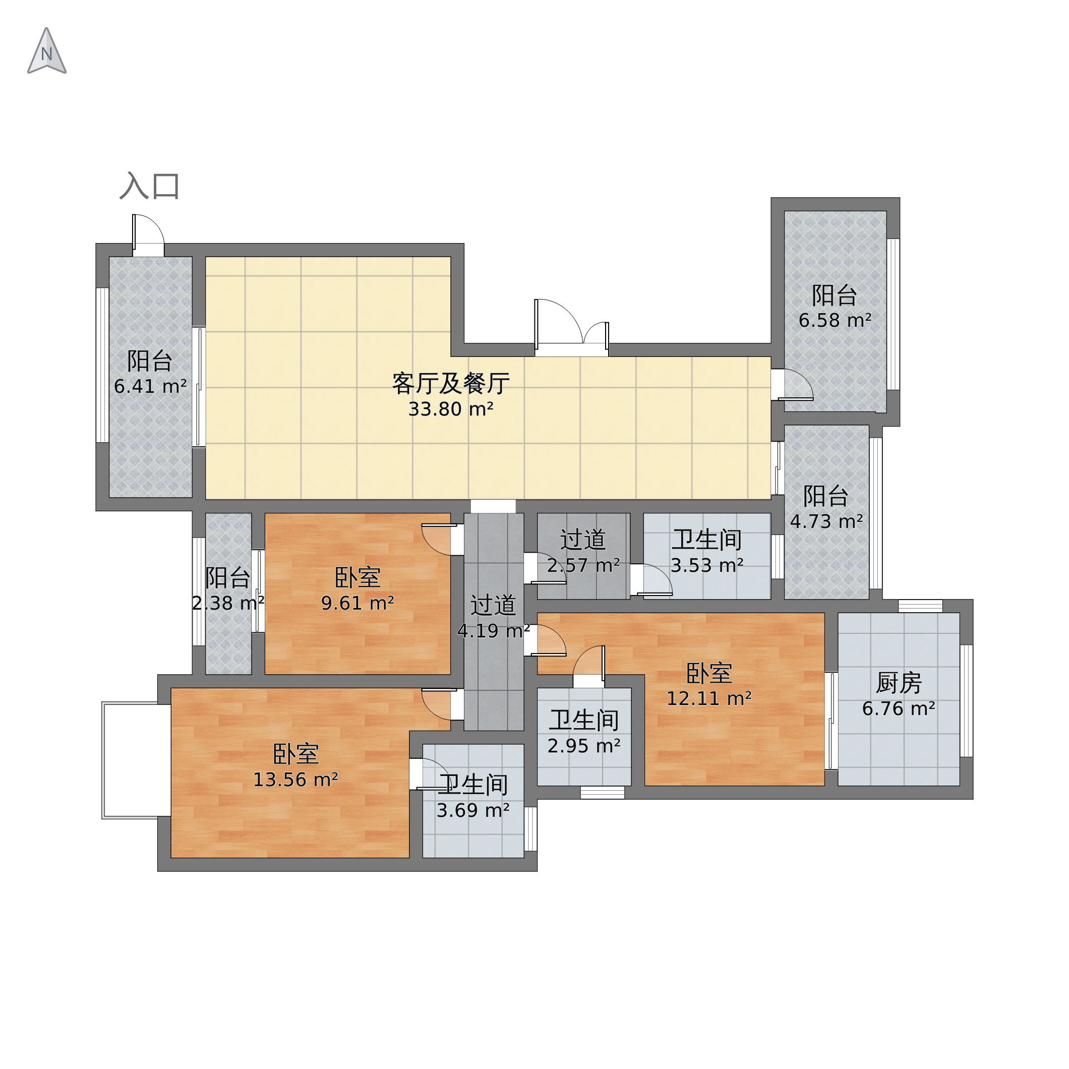 福建省泉州市石狮区 龙喜华城3室2厅3卫 143m05-v2