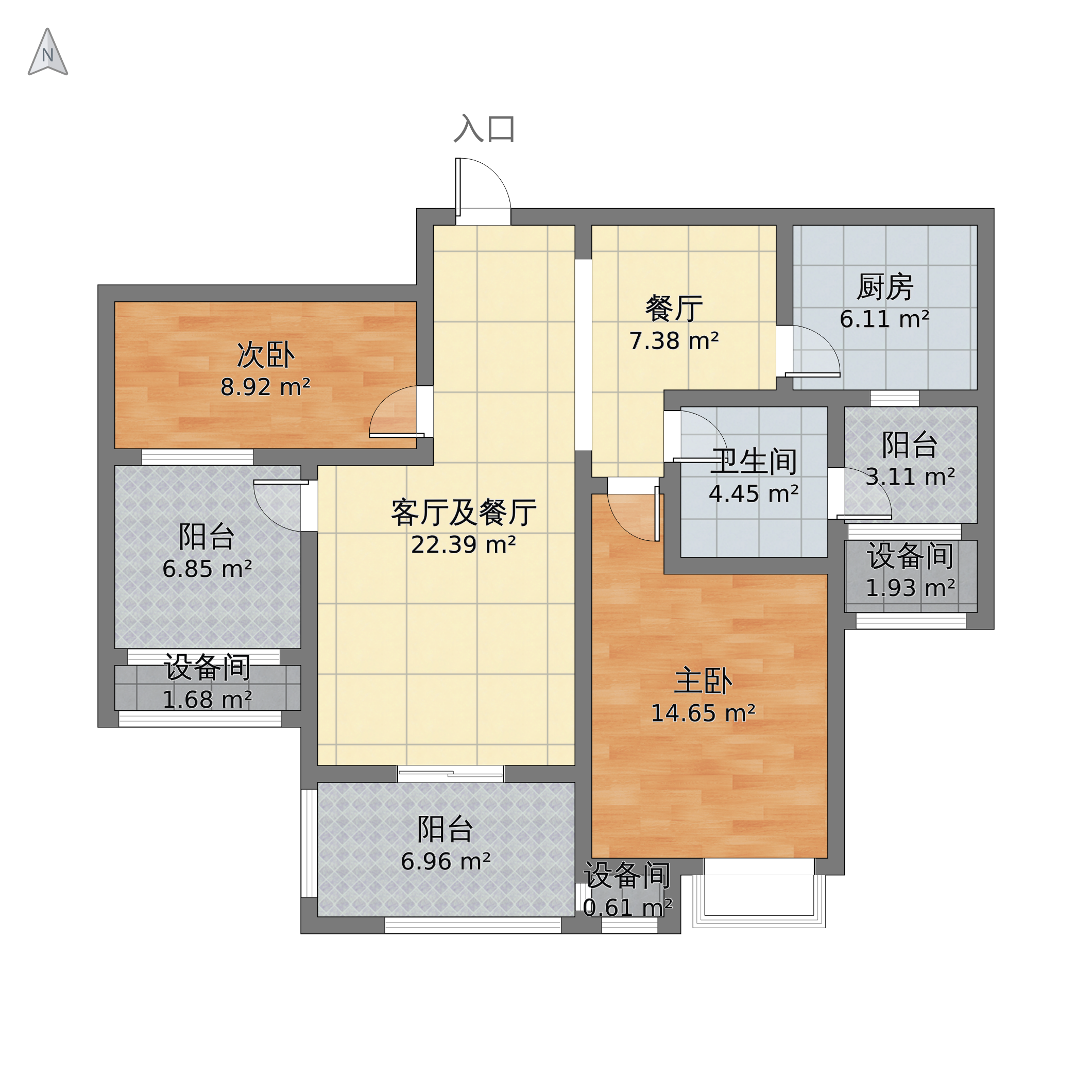 世茂香槟湖户型图