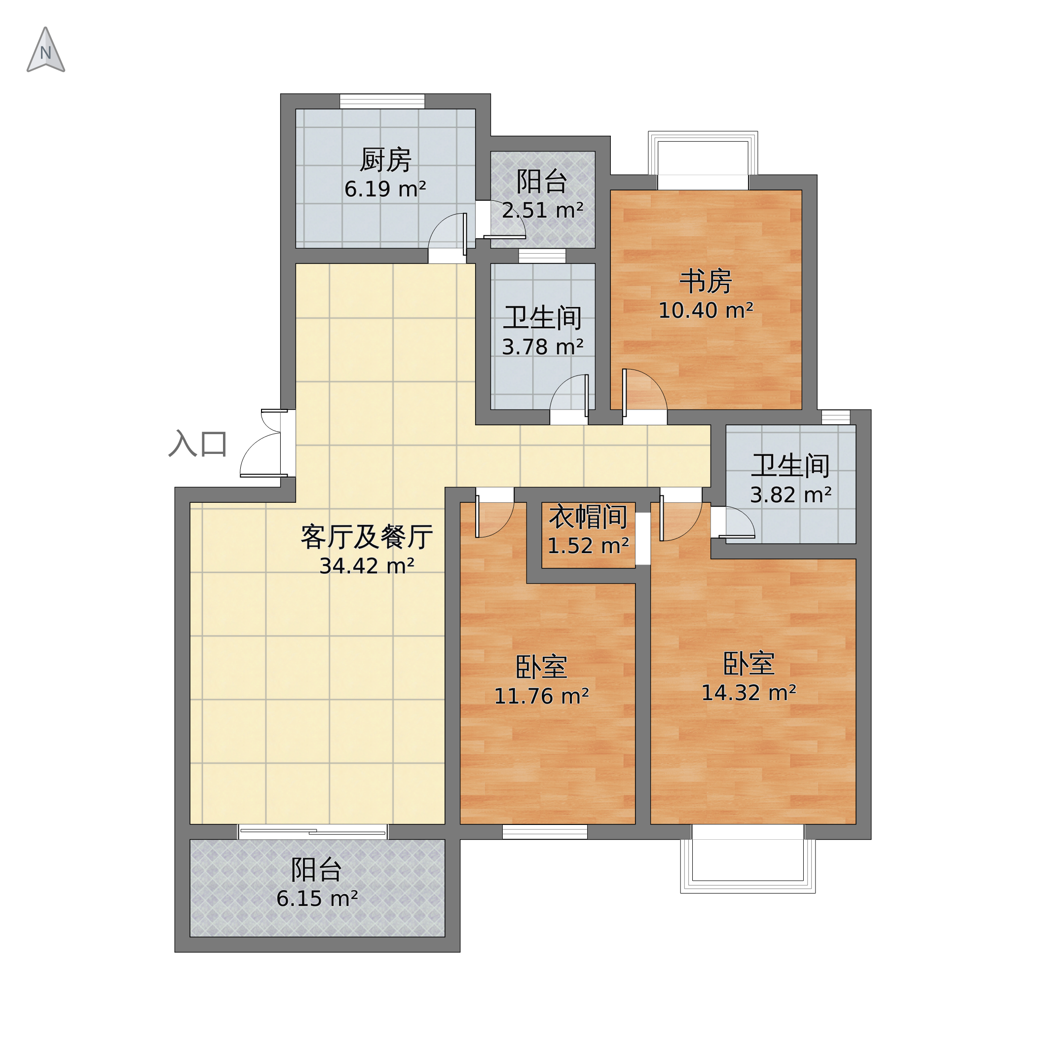 益阳滨江花园户型图