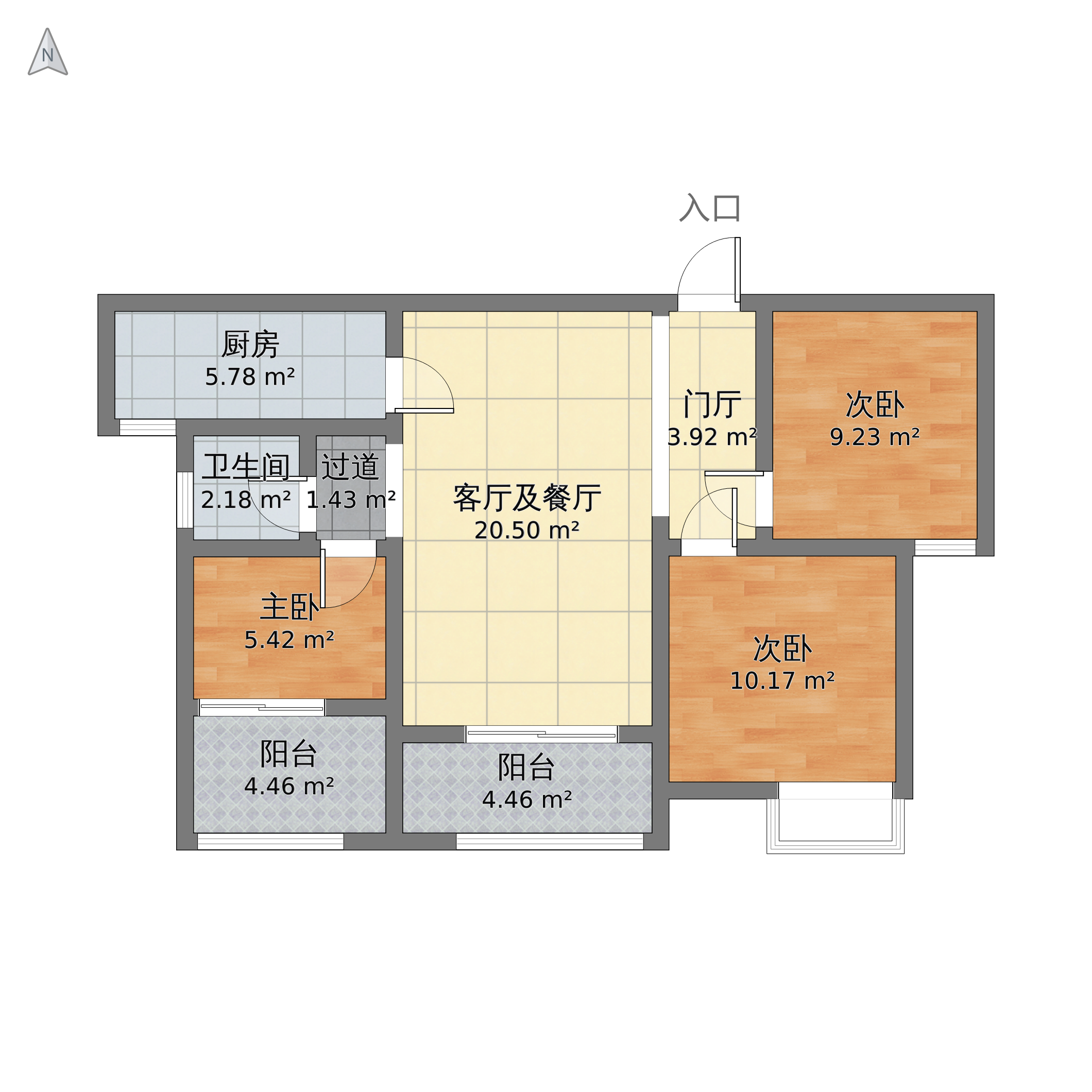 世茂香槟湖户型图