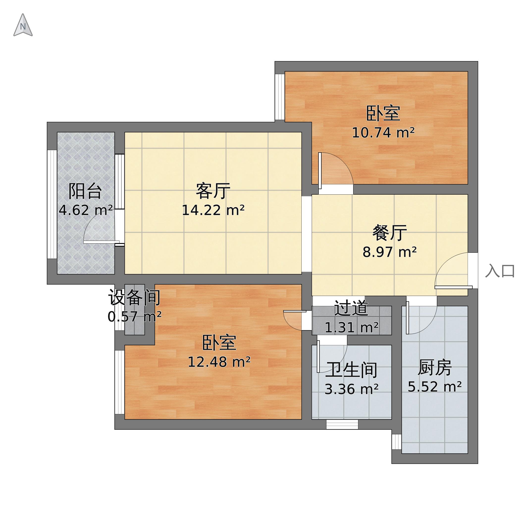 仁和路1335号金地自在城户型图