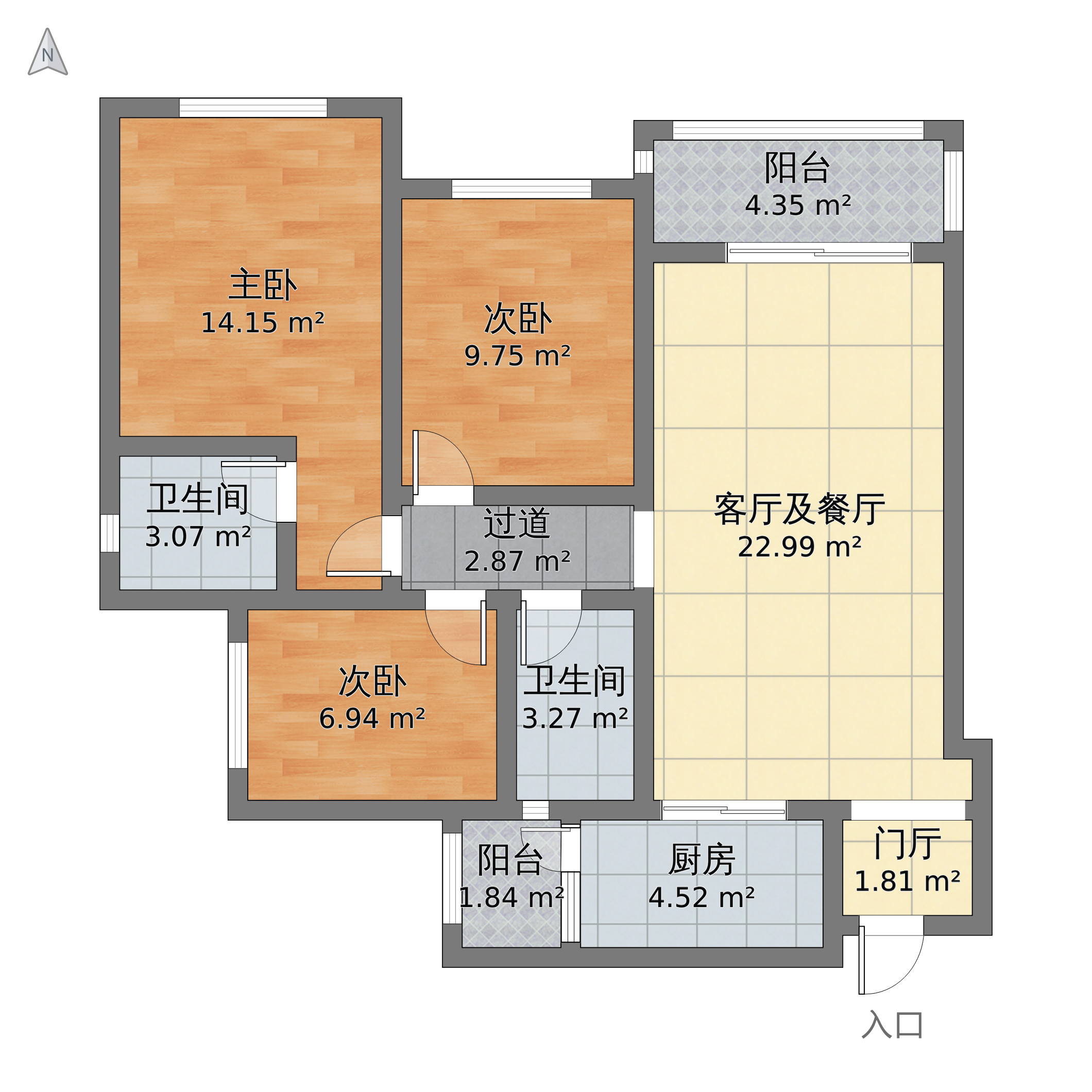 奥园越时代户型图