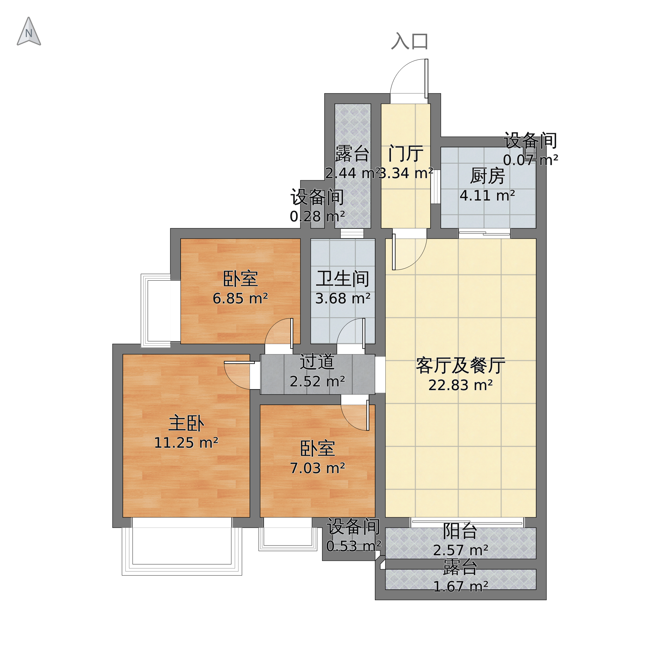 东方曼哈顿2期 户型图