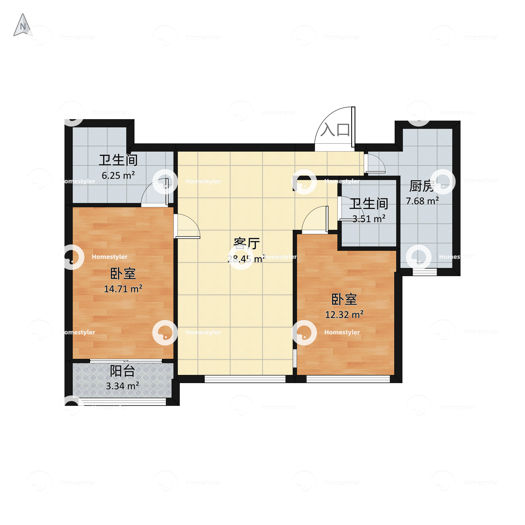 书香苑户型图 - 小区户型图 -躺平设计家