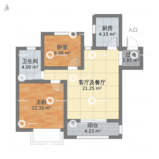 淮安市建滔裕花园户型图 - 小区户型图 -躺平设计家