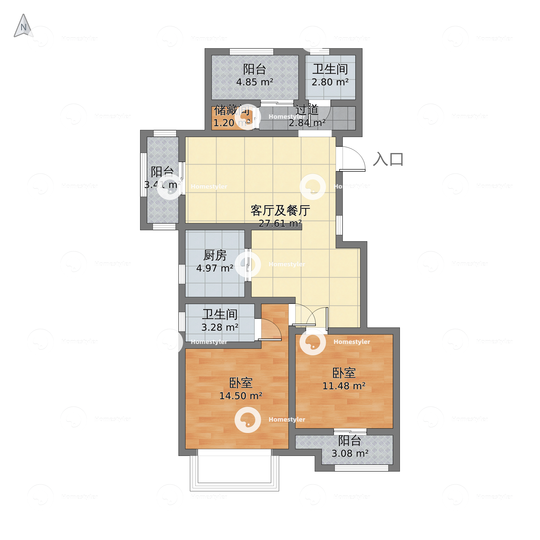 淮安市建滔裕花园户型图 - 小区户型图 -躺平设计家