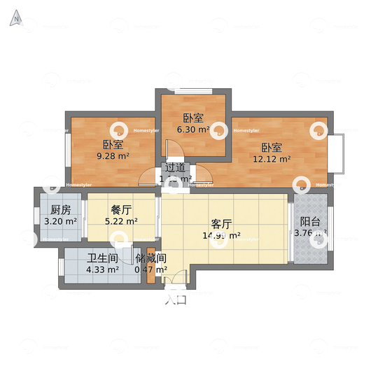 长治潞安.颐龙湾户型图 - 小区户型图 -躺平设计家