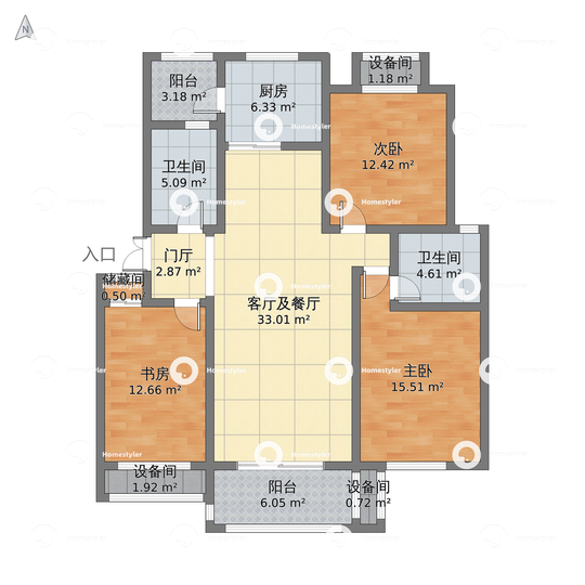 滨河阳光户型图