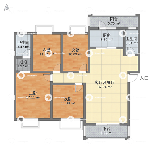 江山帝景户型图