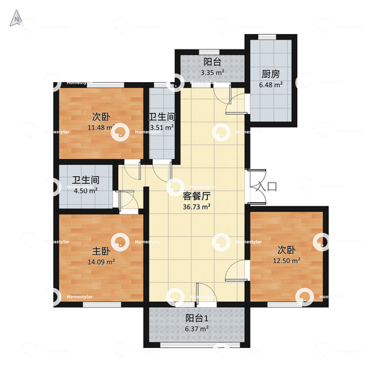 北坞嘉园户型图
