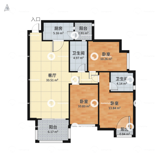 富力桃园户型图 小区户型图-躺平设计家