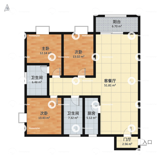 成都市锦江城市花园一期户型图 小区户型图-躺平设计家