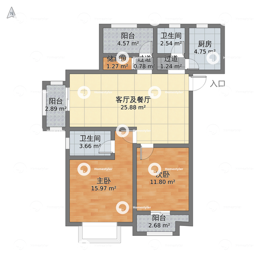 淮安市建滔裕花园户型图 - 小区户型图 -躺平设计家