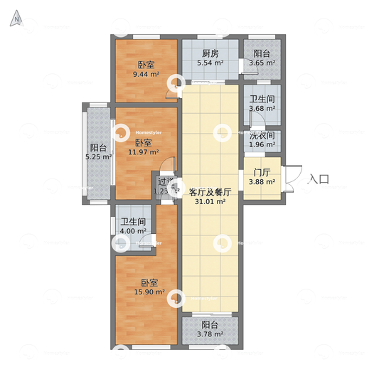 滨河阳光户型图