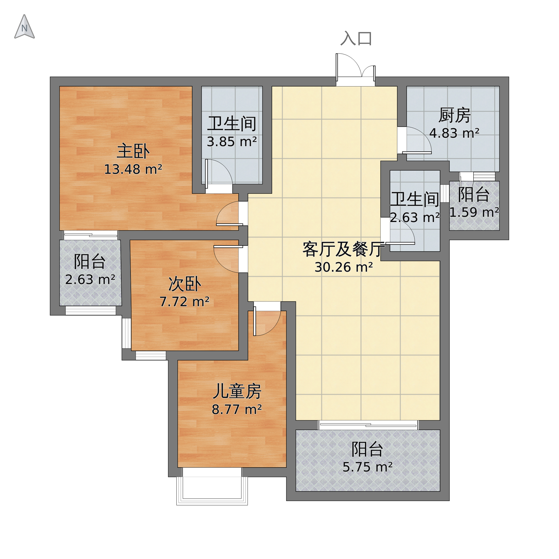南州国际{清华苑户型图