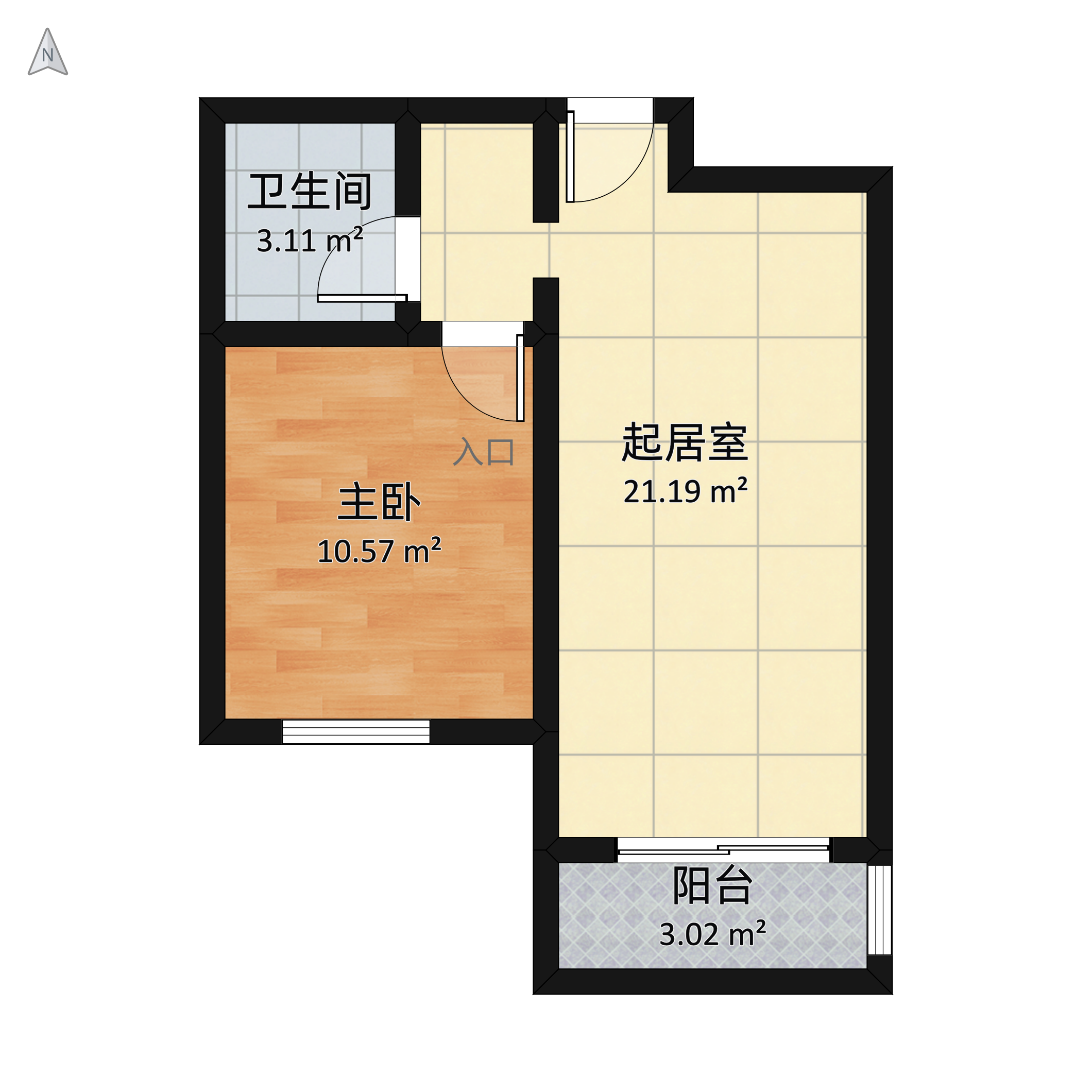 湯inn溫泉酒店式公寓戶型圖