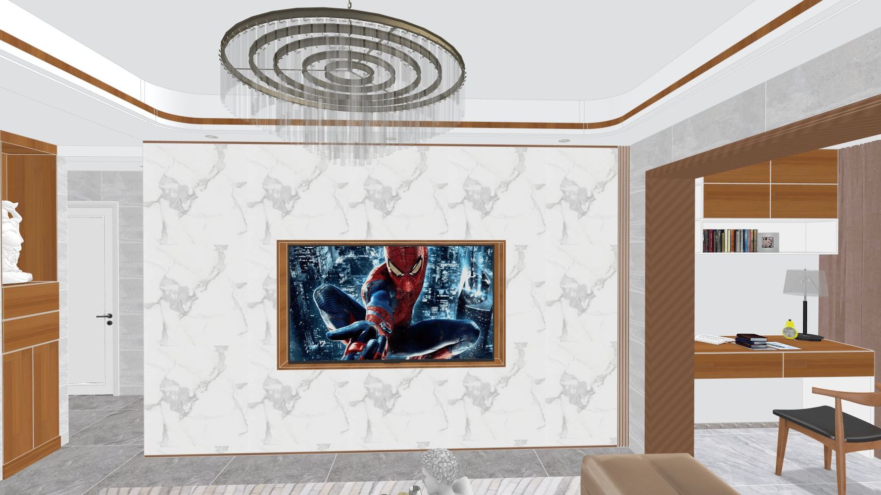 其它风格三室两厅装修设计效果图