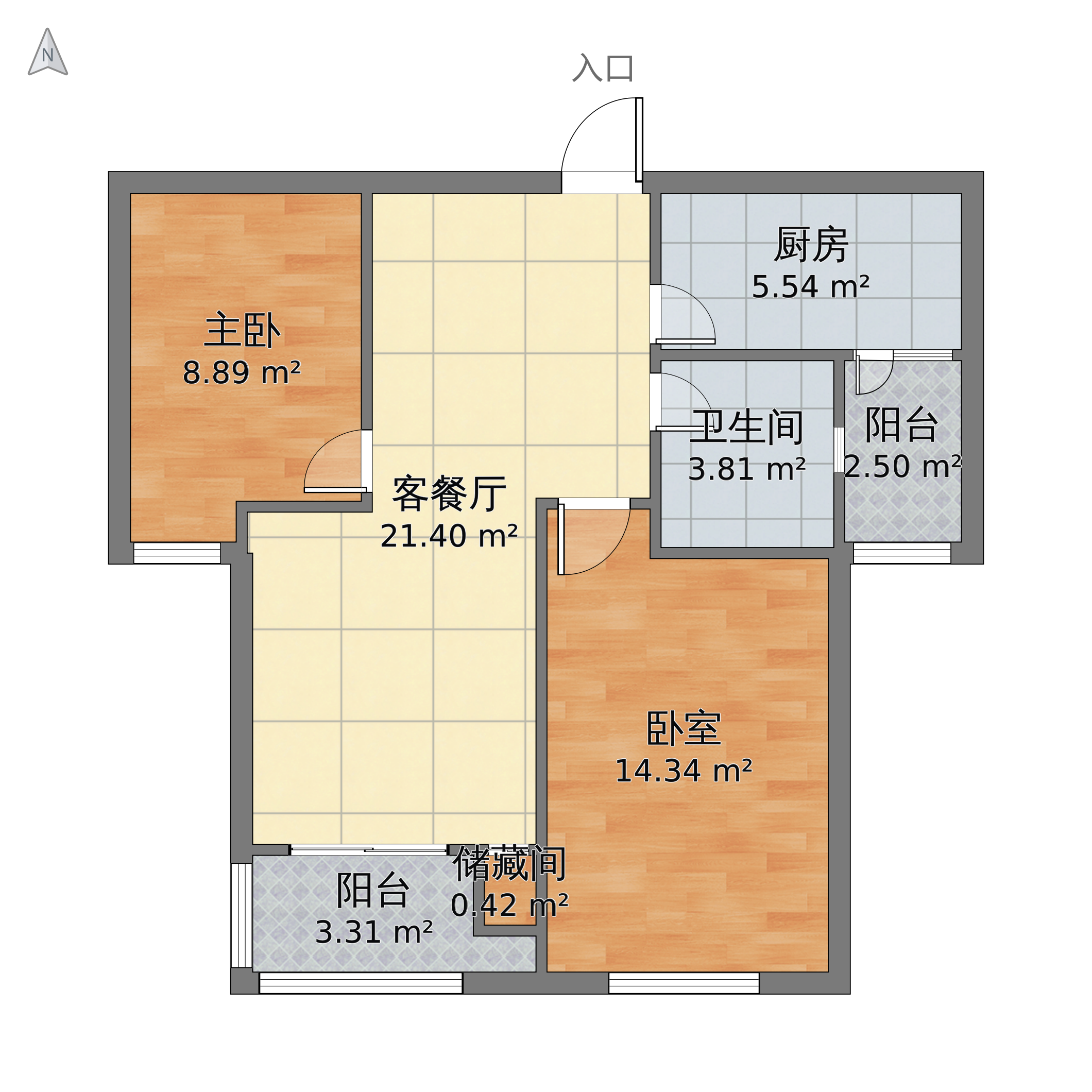 首創旭輝城(公寓)戶型圖