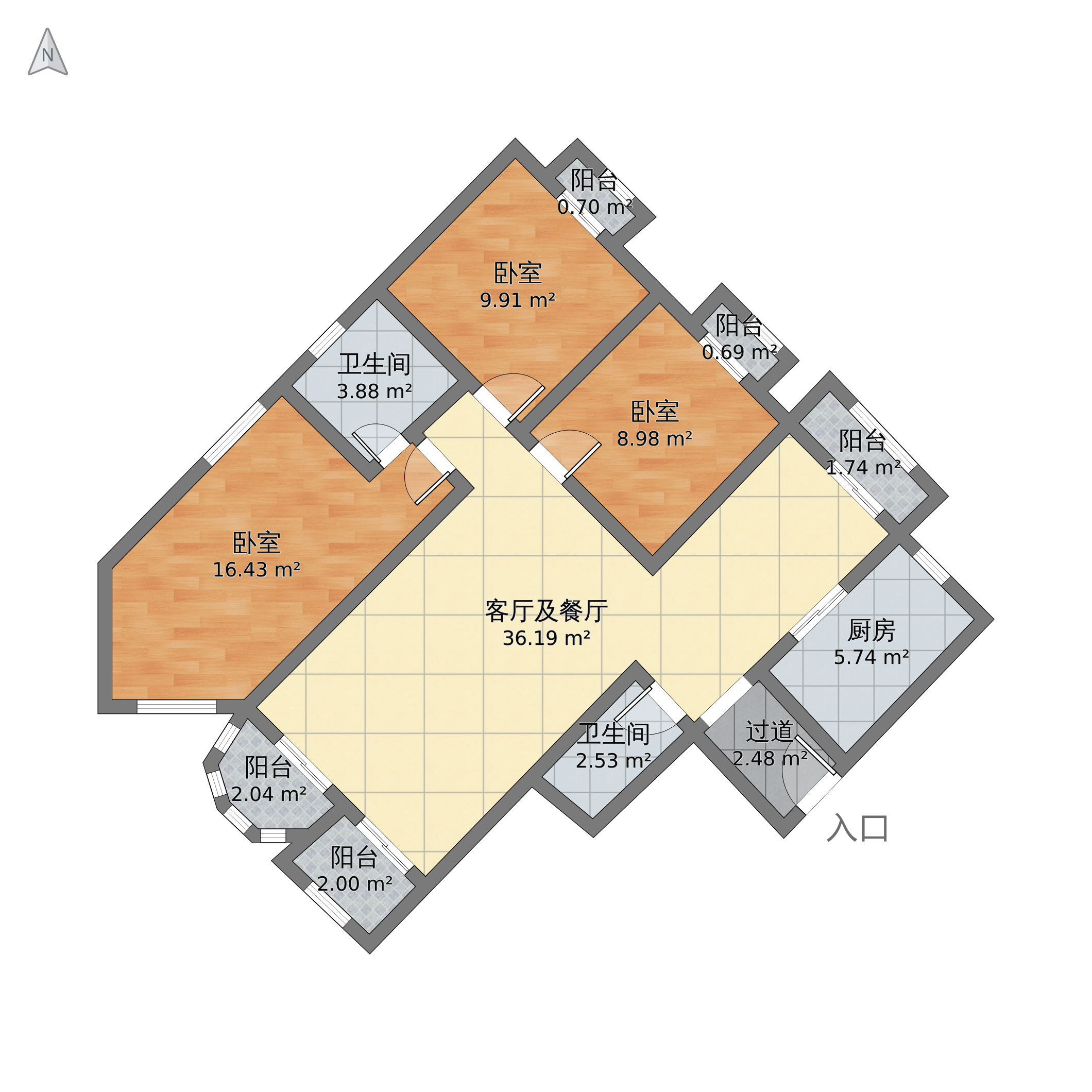珠江罗马嘉园户型图