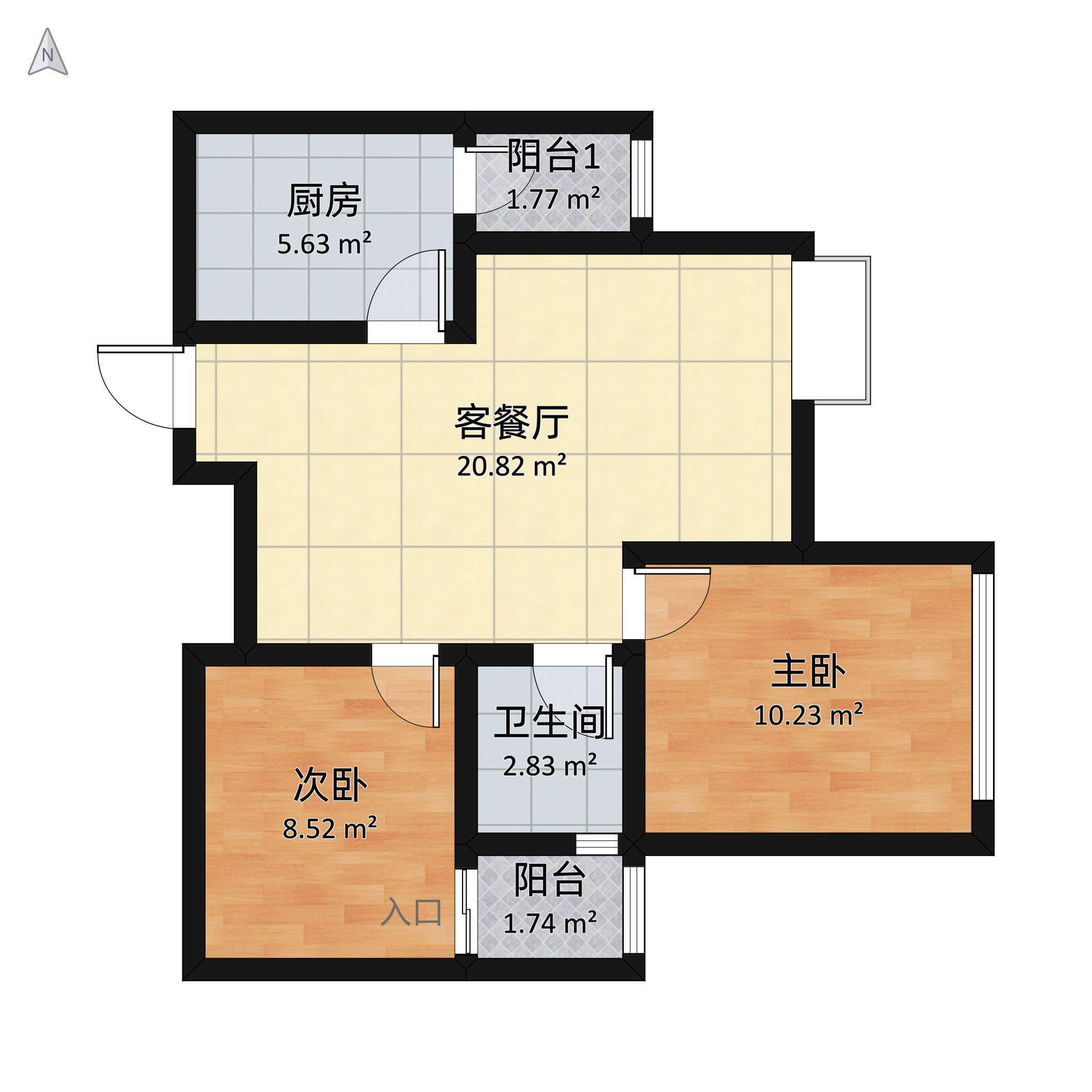 大王鈺城戶型圖