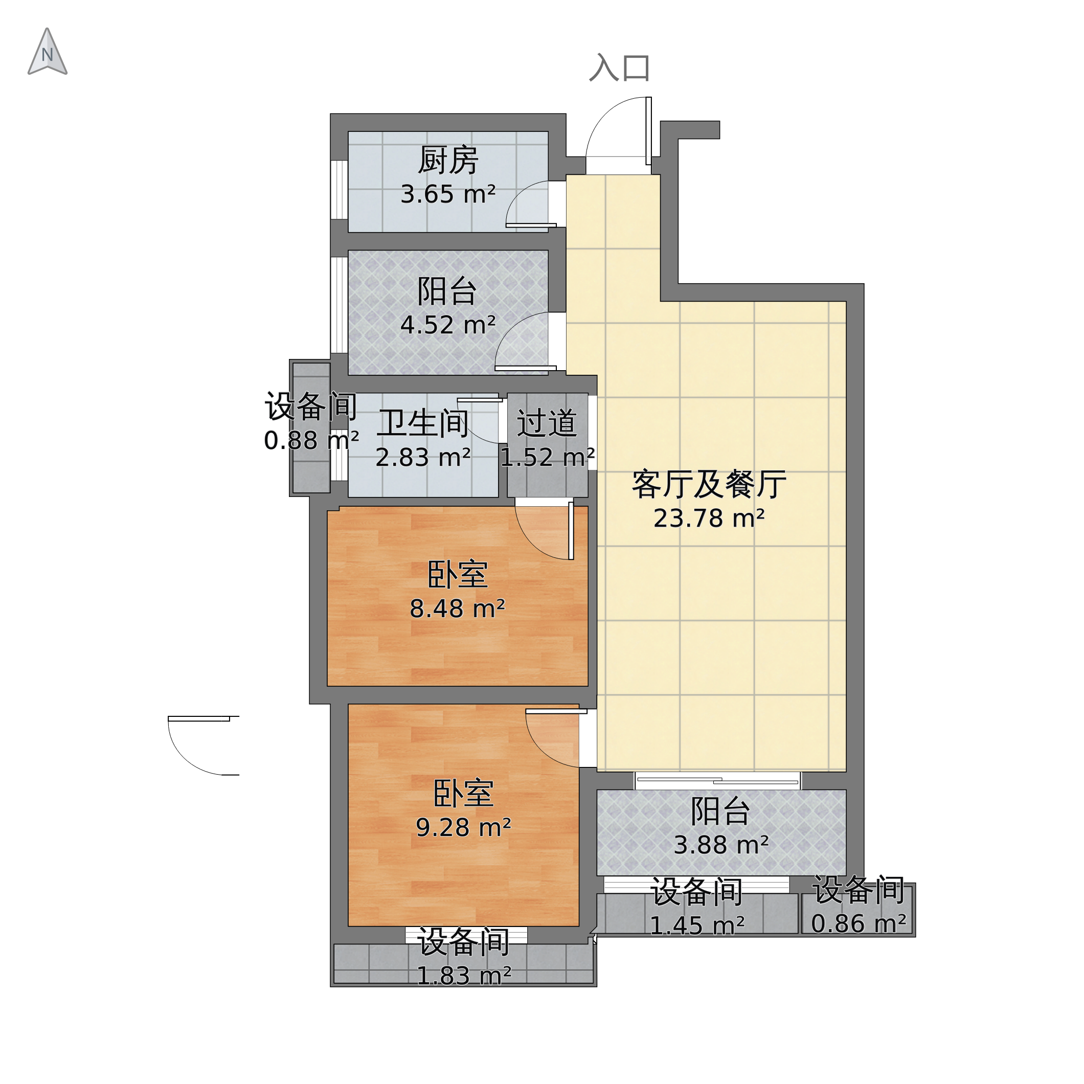 保利香槟国际户型图