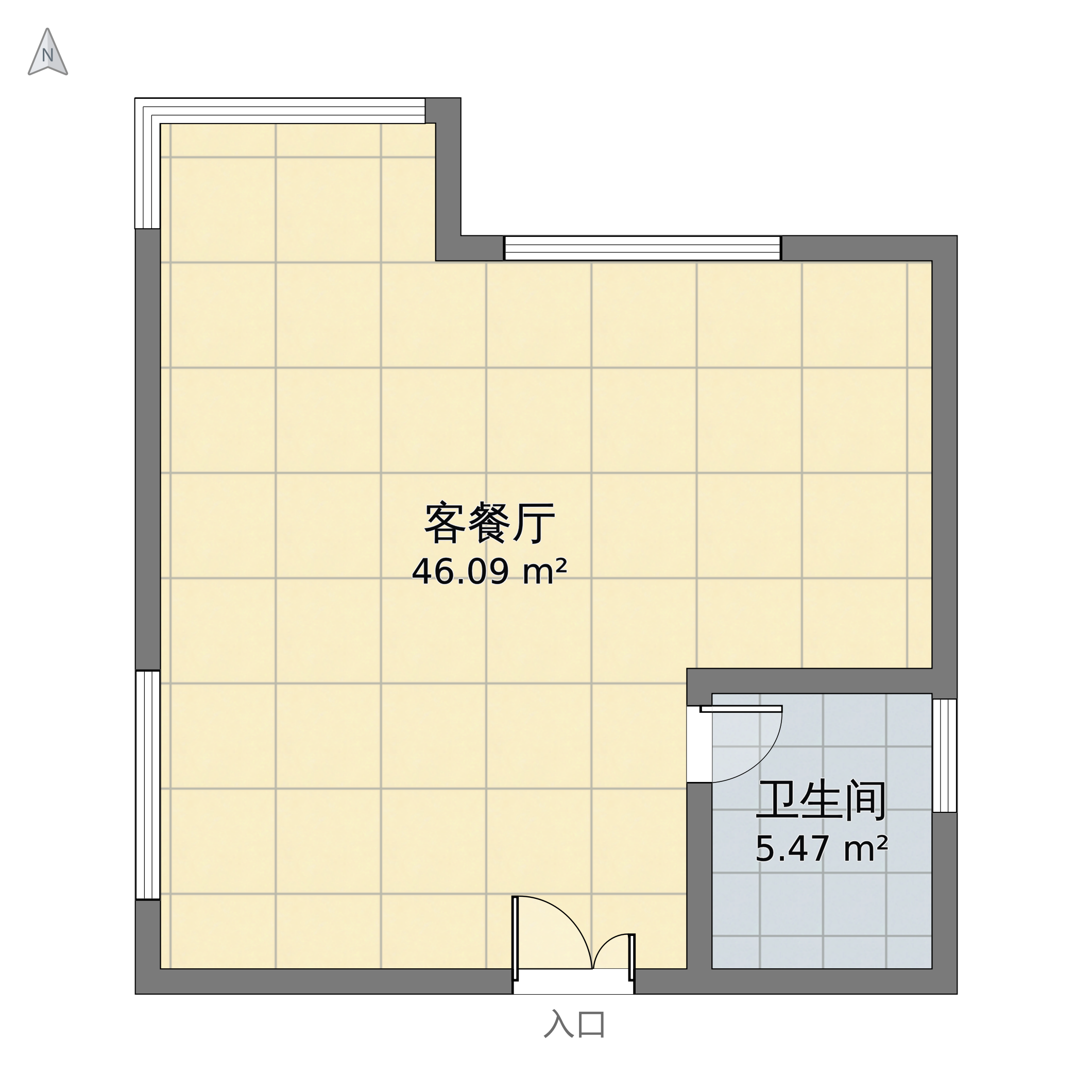 公寓一层平面图图片