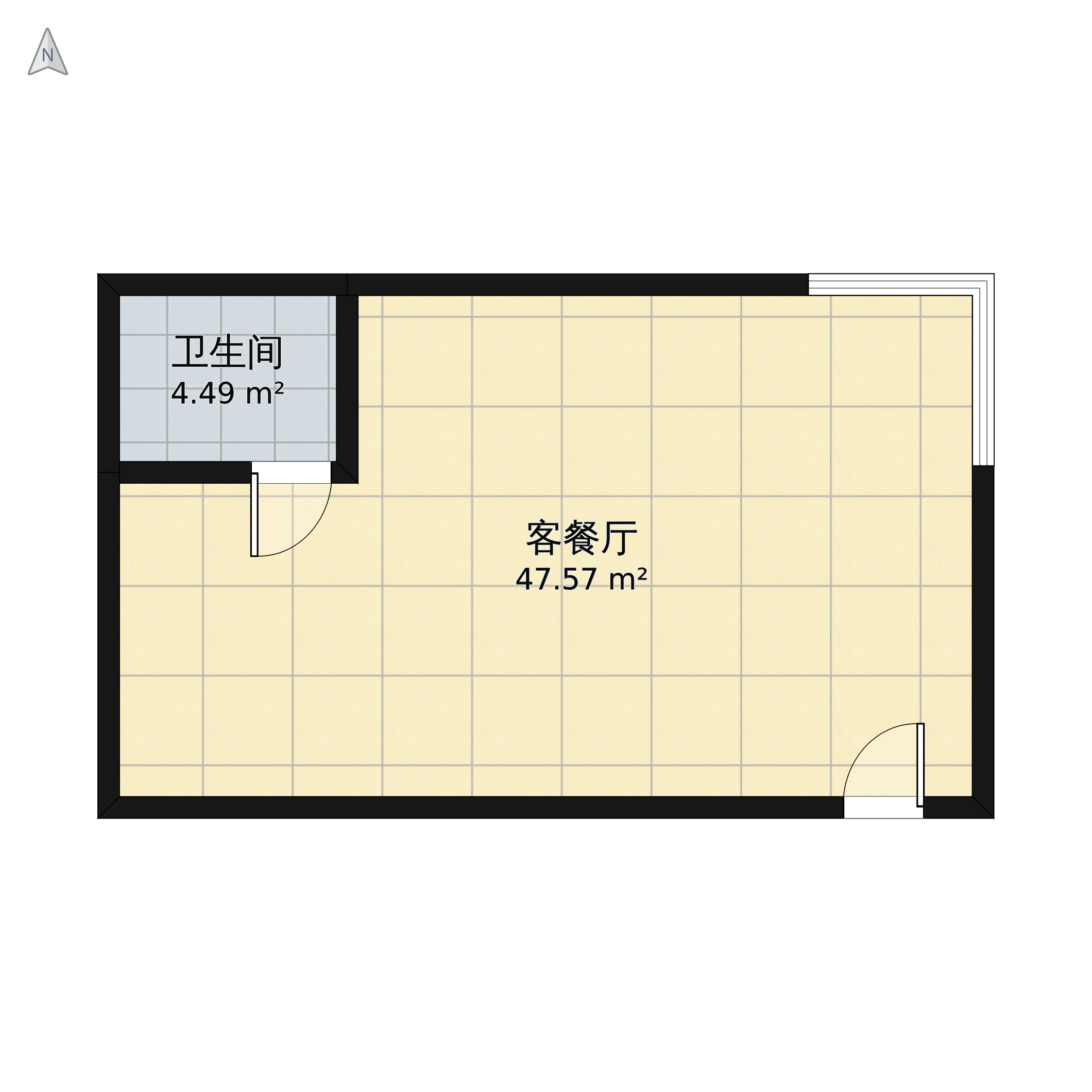 1室1厅1卫