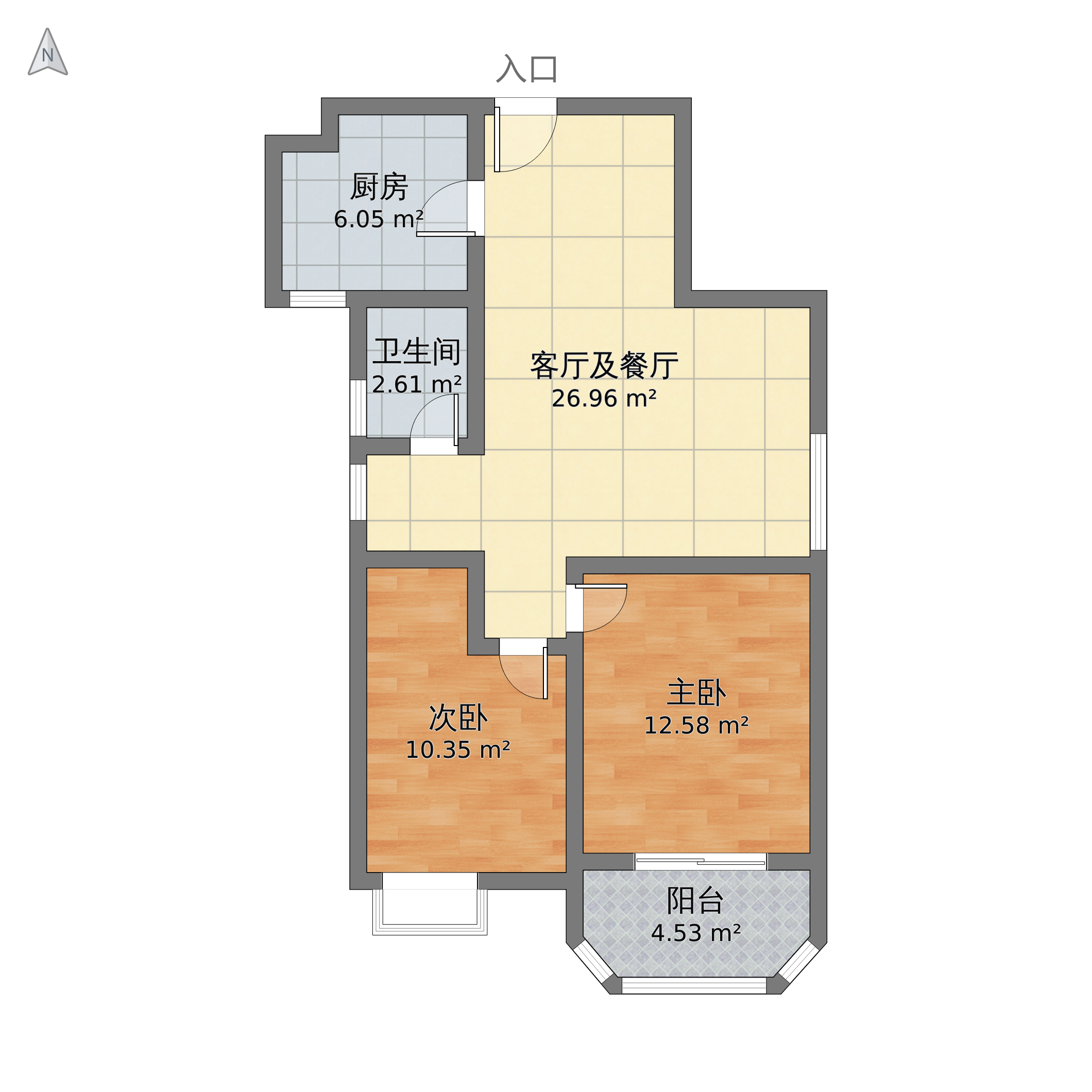 华清学府城户型图