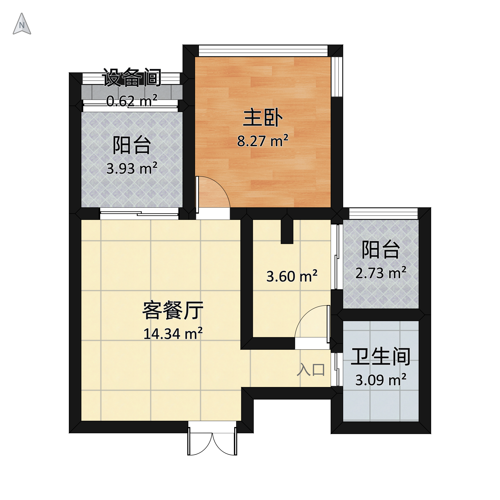 康德国会山1室1厅1卫 0m