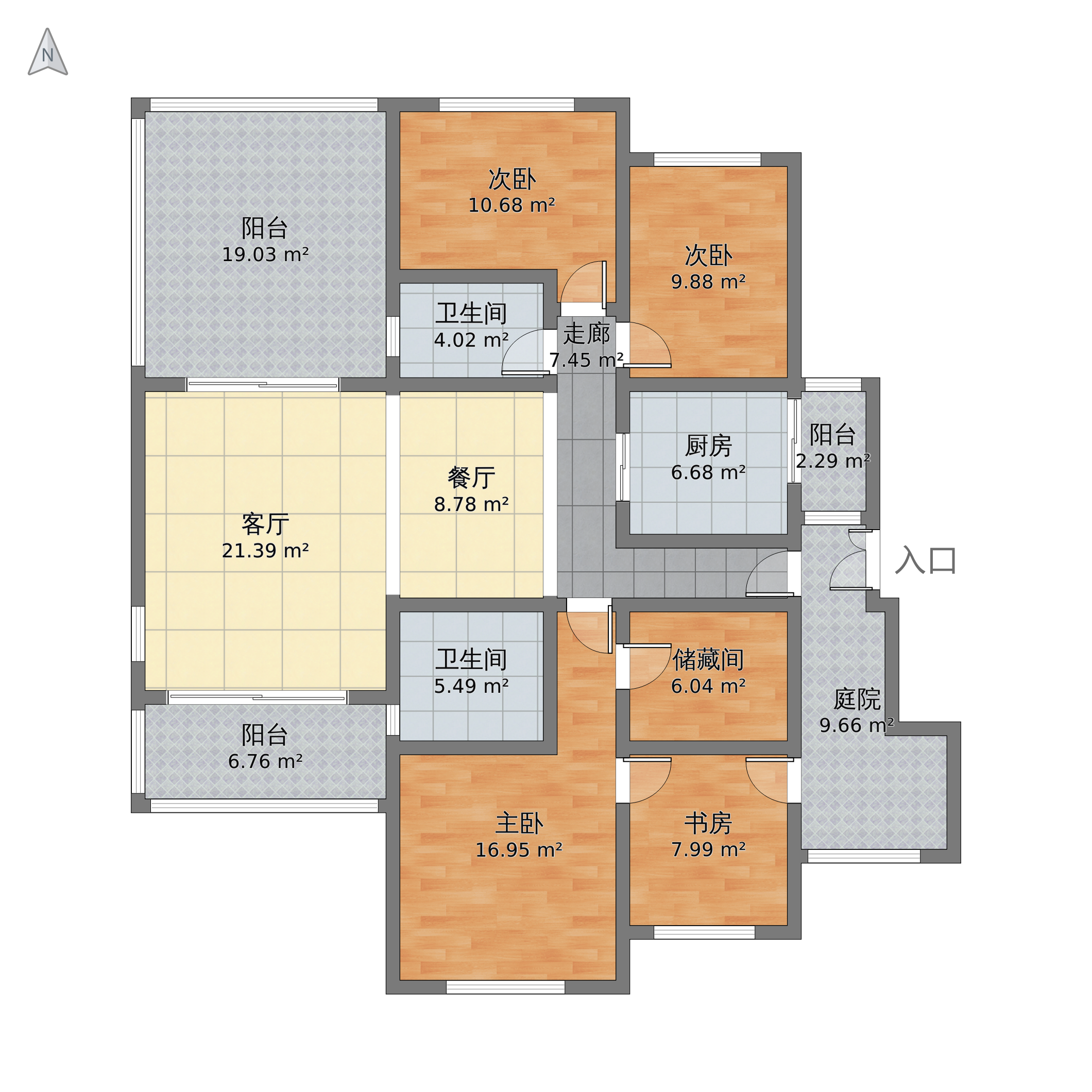 建业森林半岛4室1厅2卫 169m