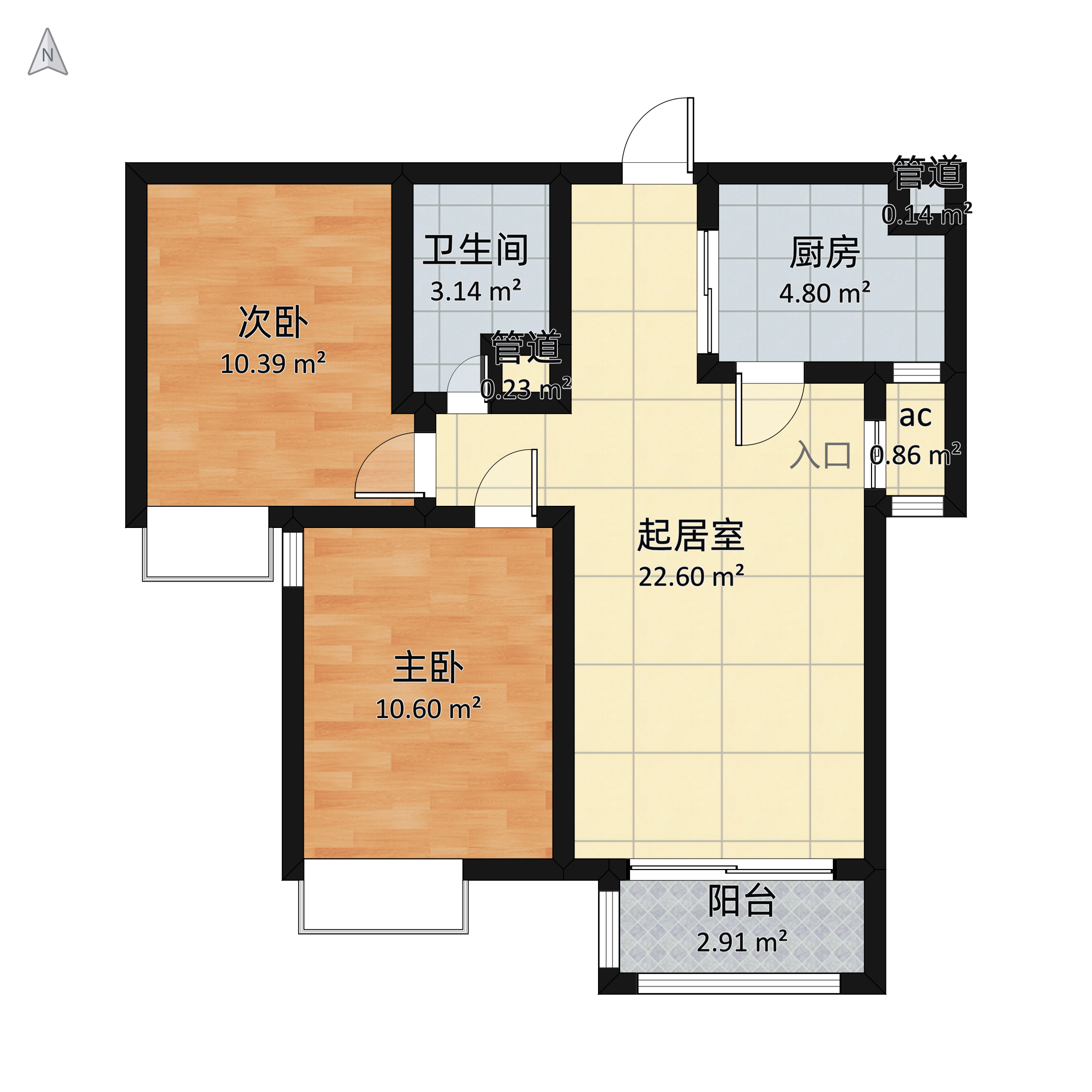 绿宸万华城小区户型图