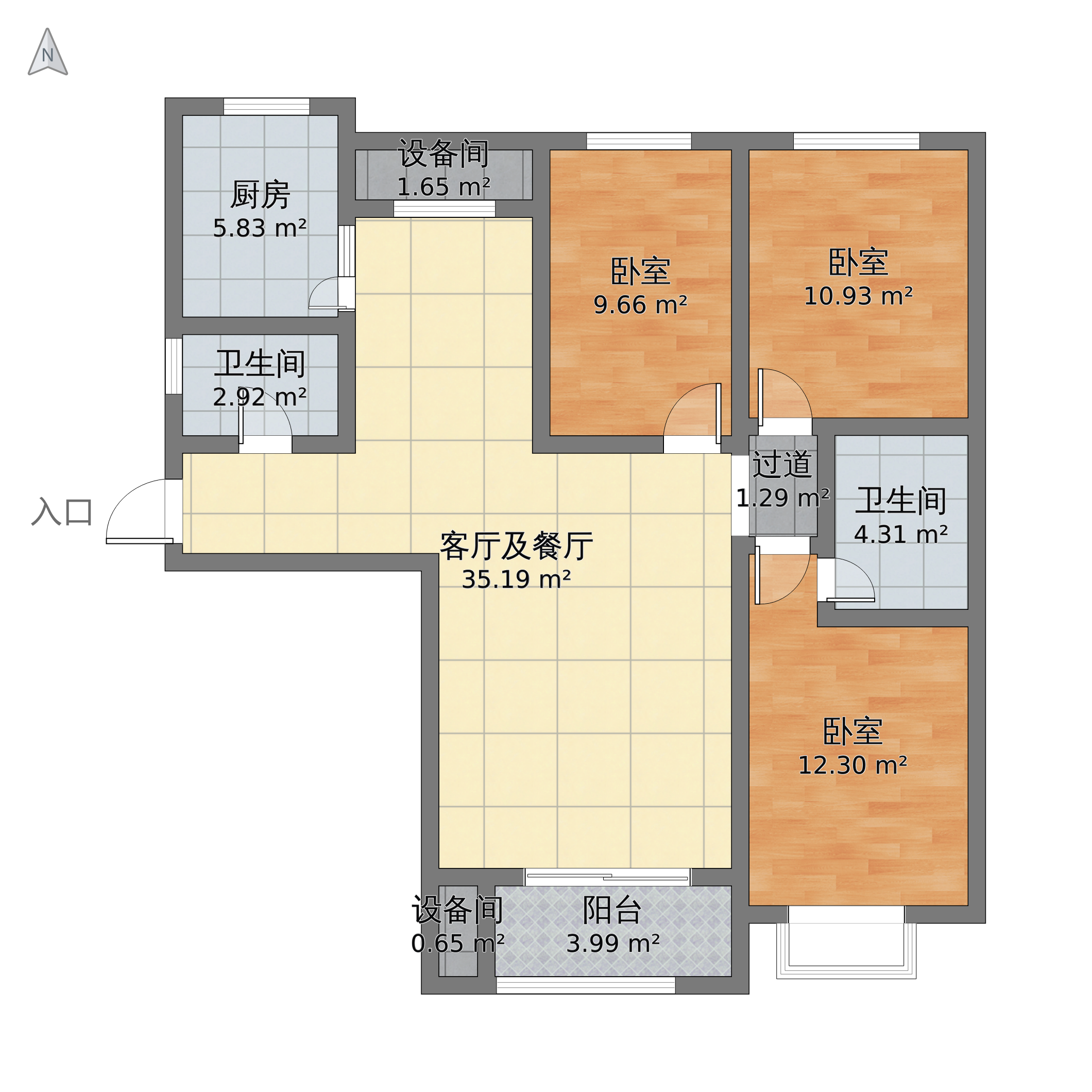 金屋秦皇半岛一区户型图