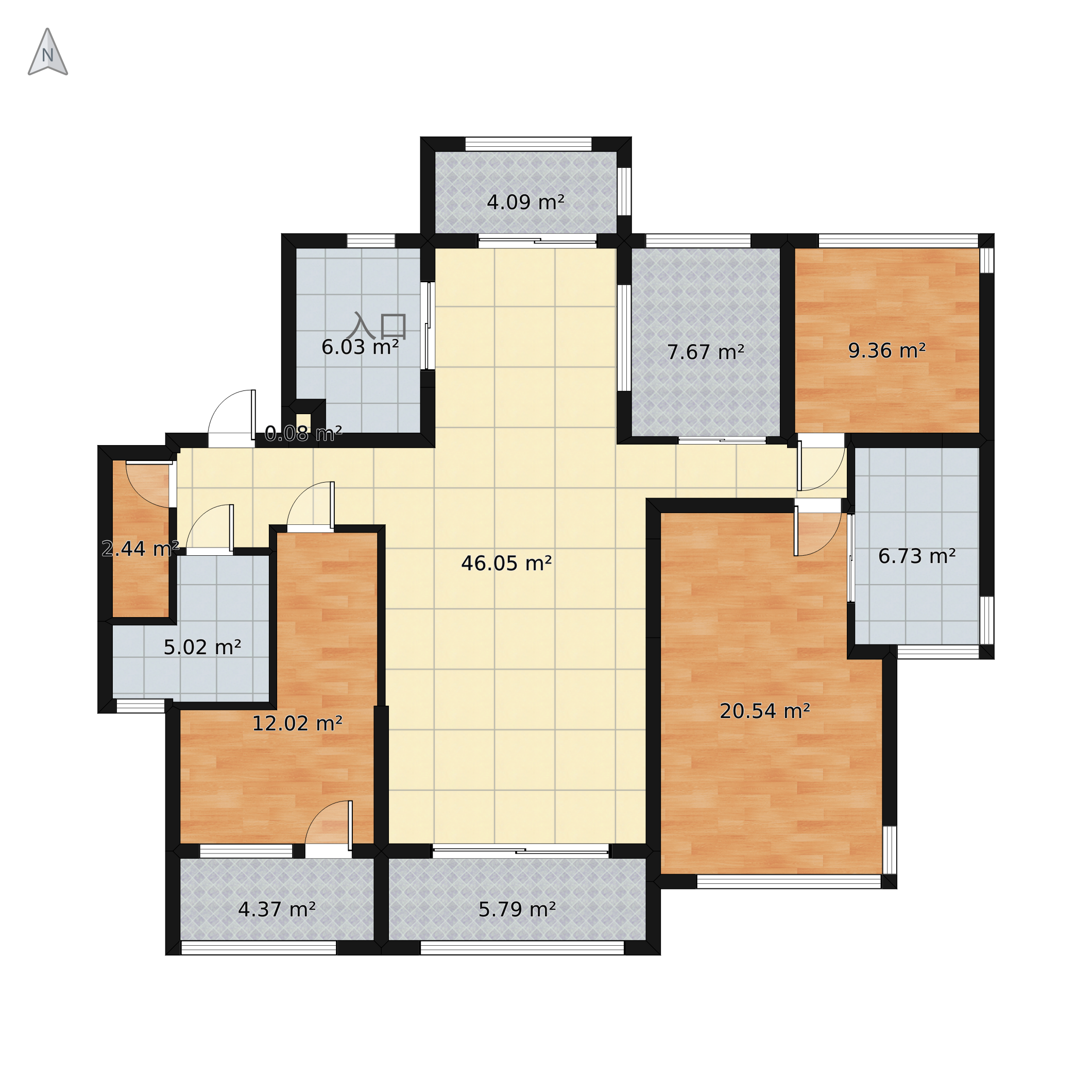 华发山庄户型图