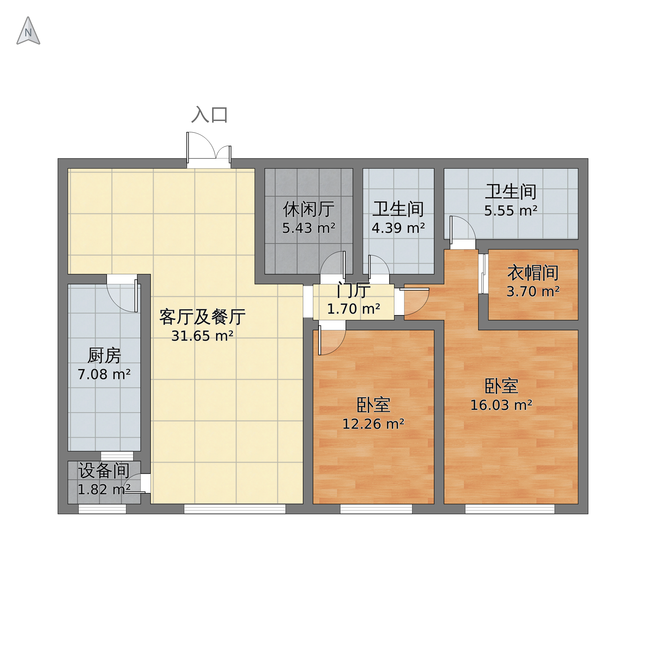 朝阳区天润福熙大道2室2厅2卫-其它风格设计效果图-设计师王楠楠 - 设计头条 - 居然设计家