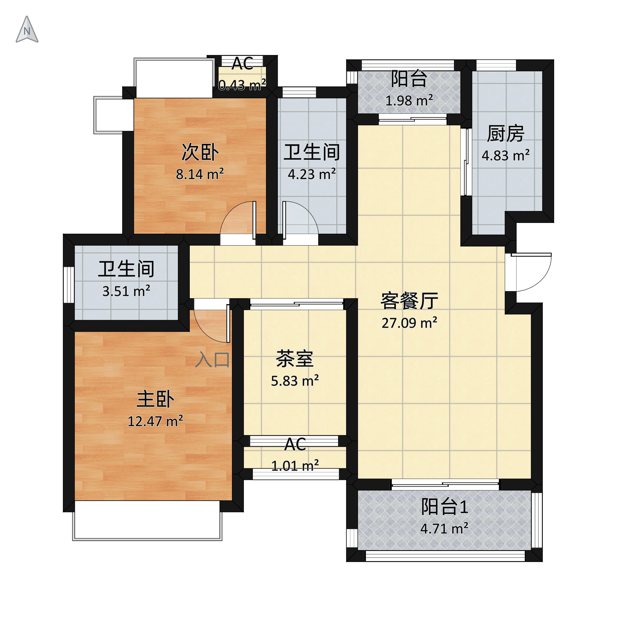 鲁能能海蓝福源小区户型图