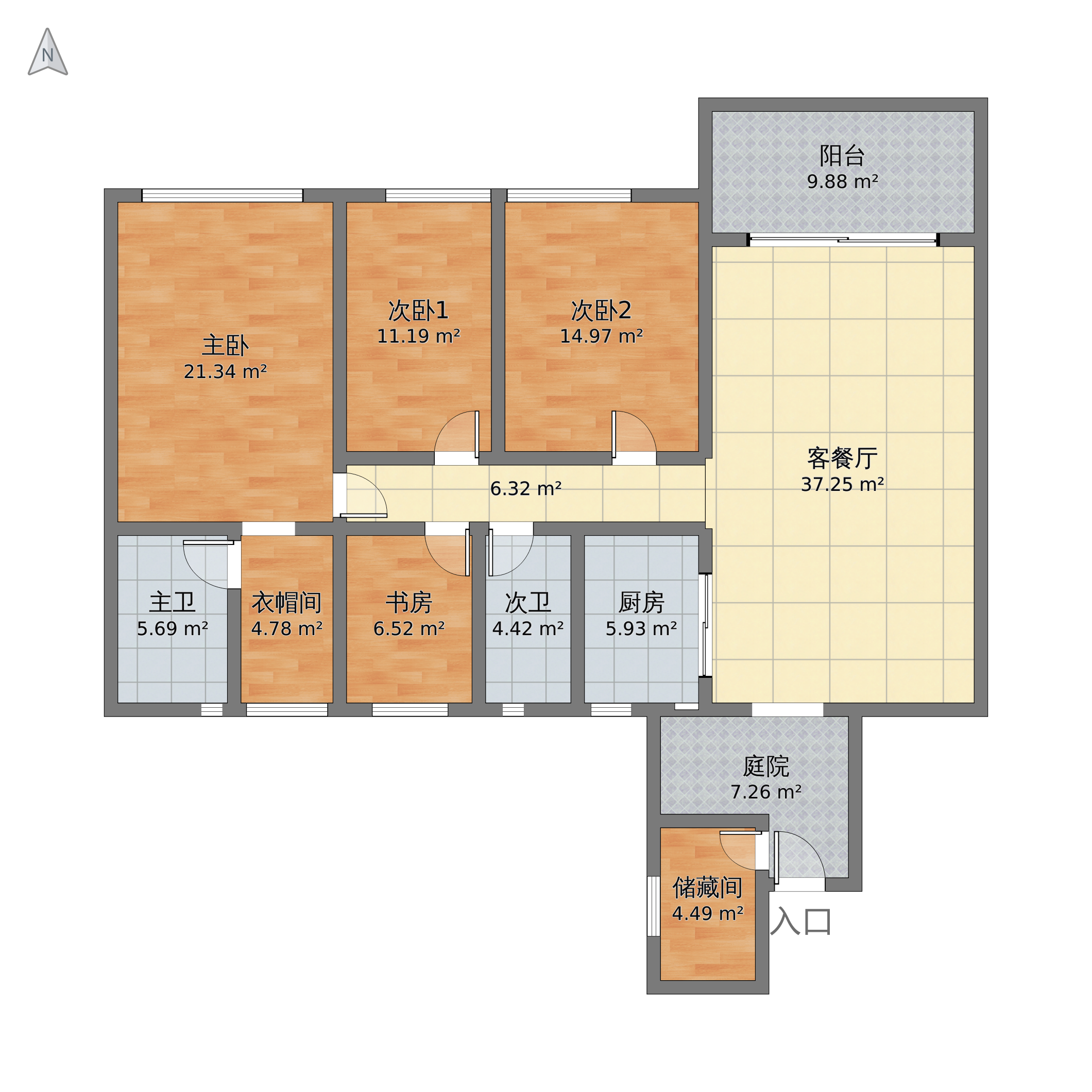 昧光(凯南名都)-混搭风格-jade设计效果图