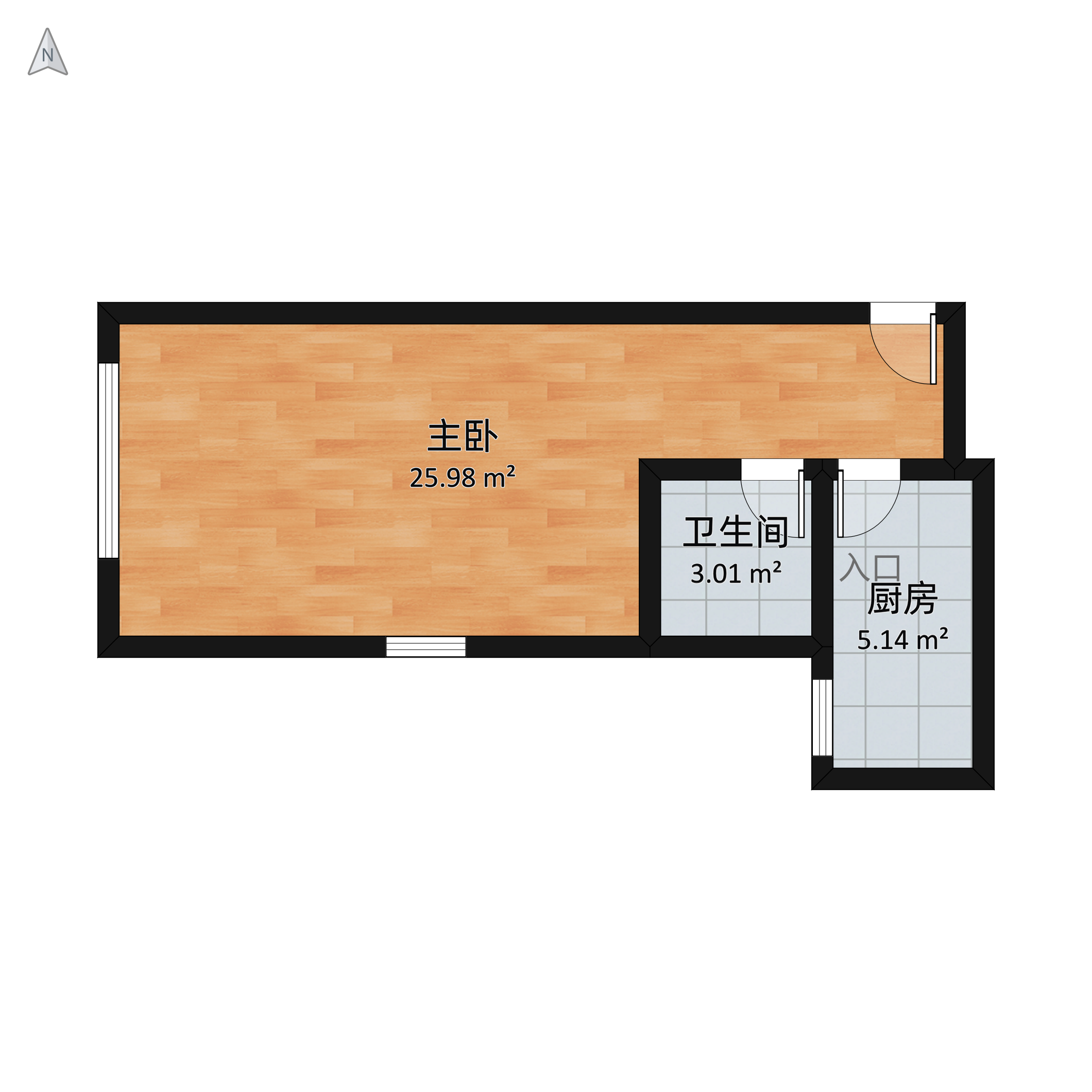 富力又一城c區公寓樓9021室0廳1衛 35m