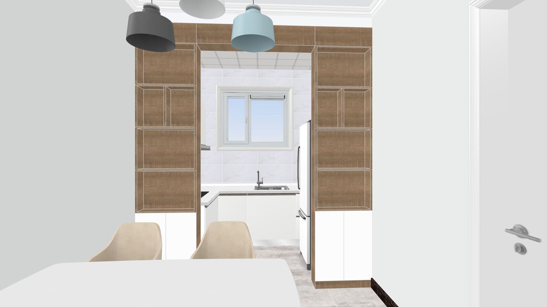 其它风格三室两厅装修设计效果图