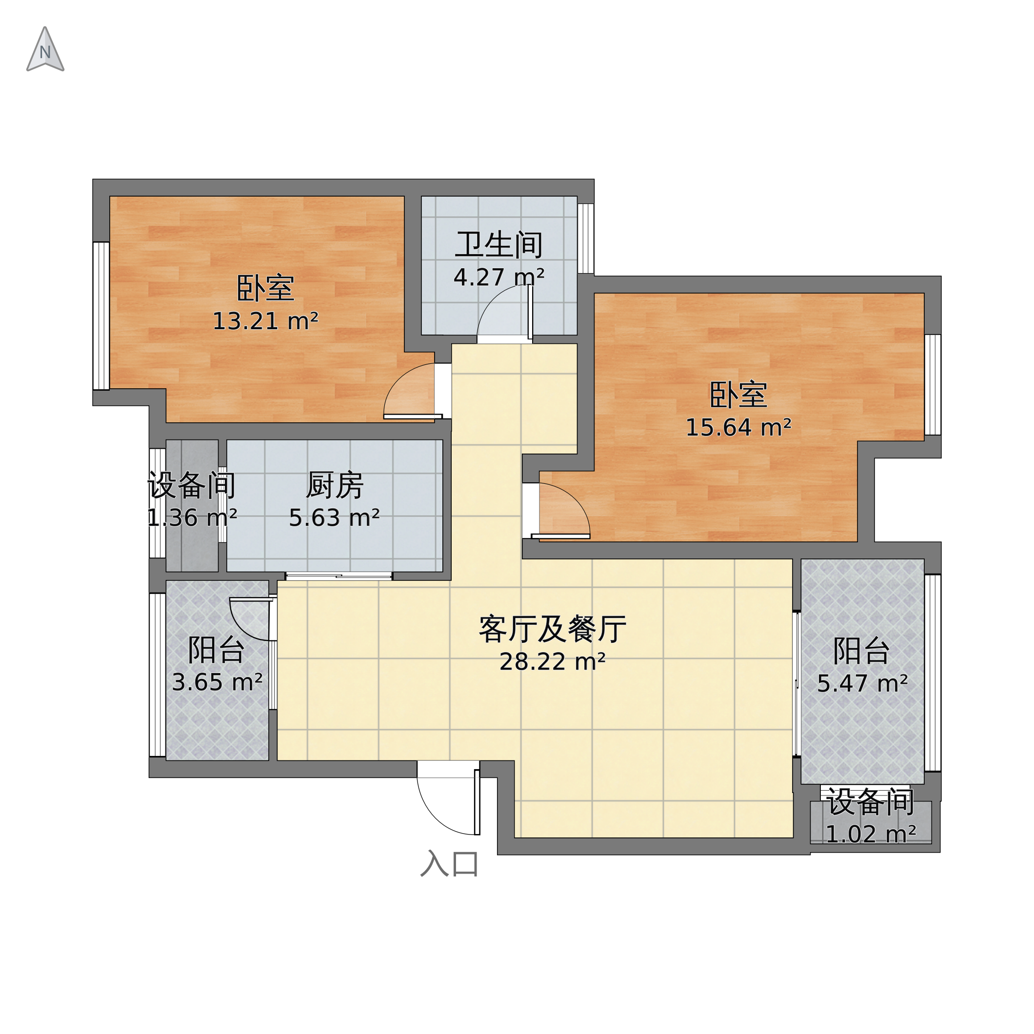 中环国际公寓户型图