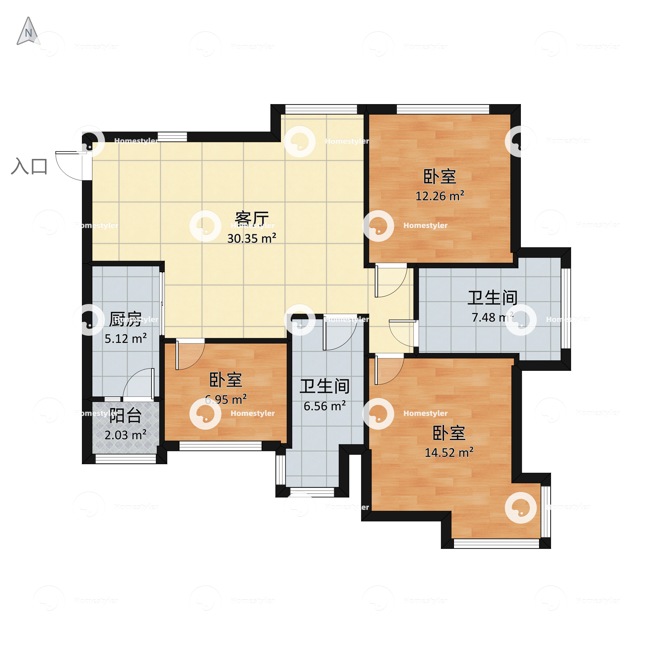 成都市 龙城国际五期 户型详情