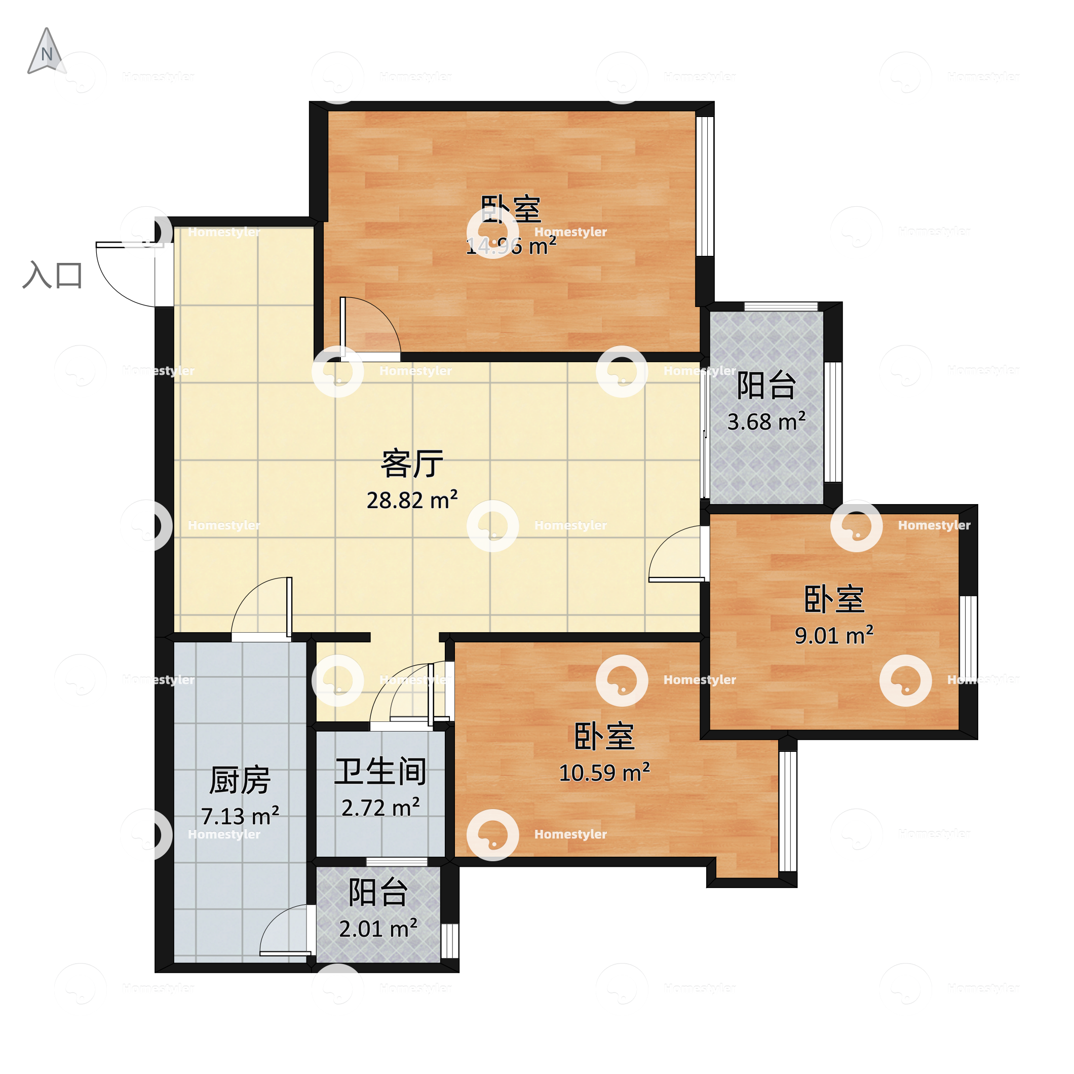 鲁能城中央公馆三期户型图