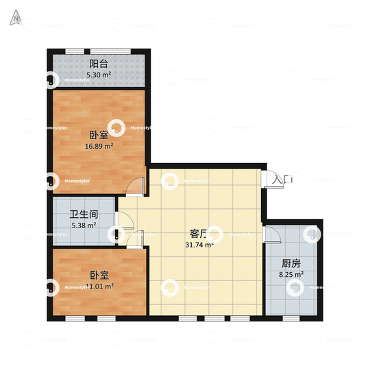 芍药居北里户型图