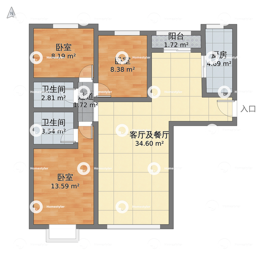 合生国际花园户型图