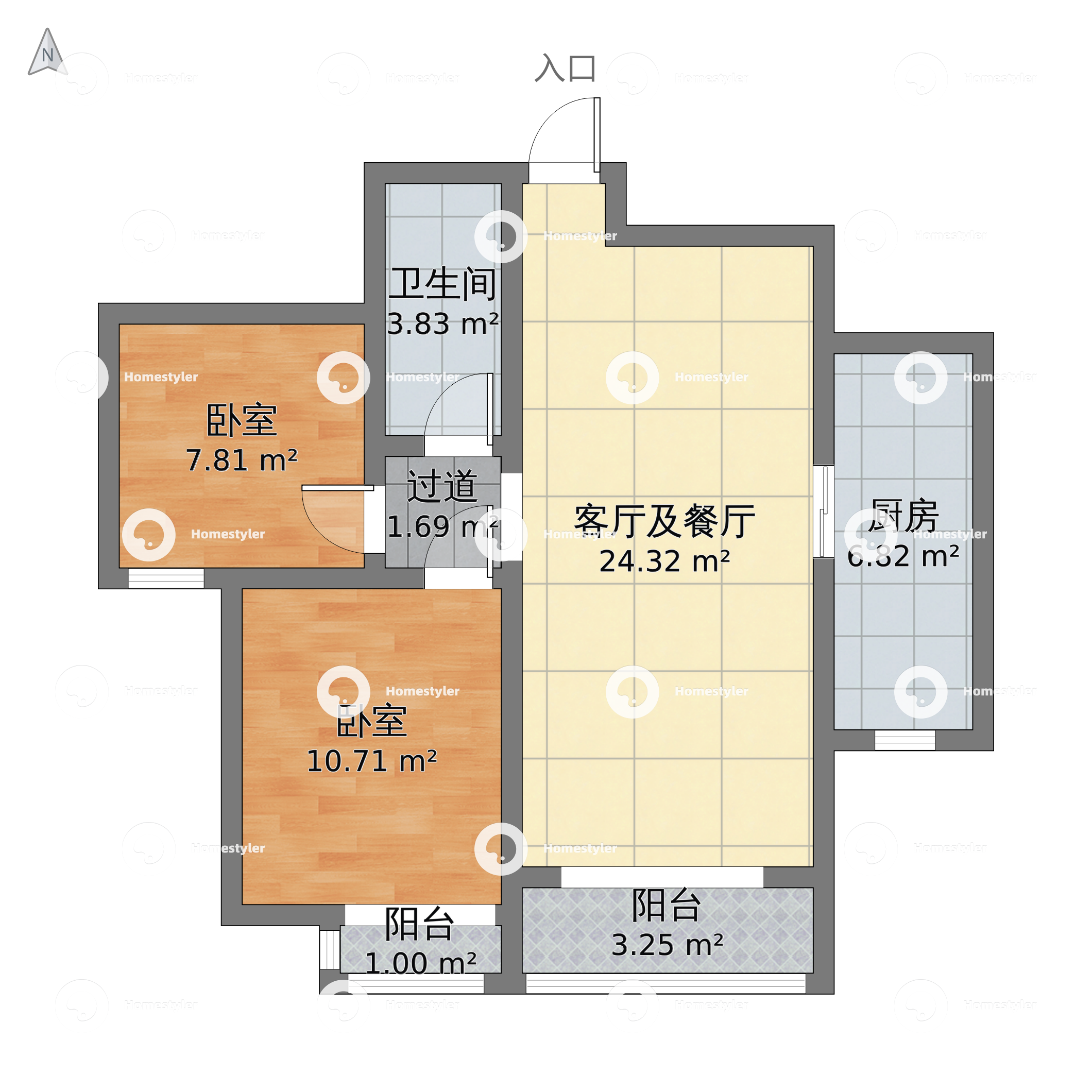 华业东方玫瑰C区小区户型图