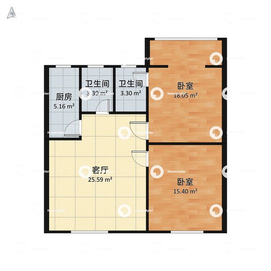报国寺东夹道1号院户型图