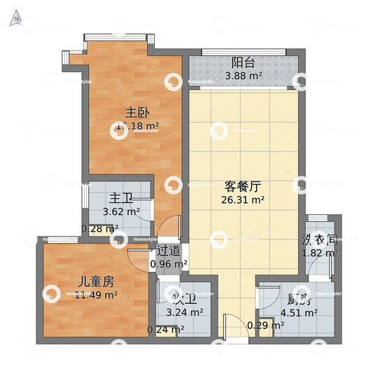 合生国际花园户型图