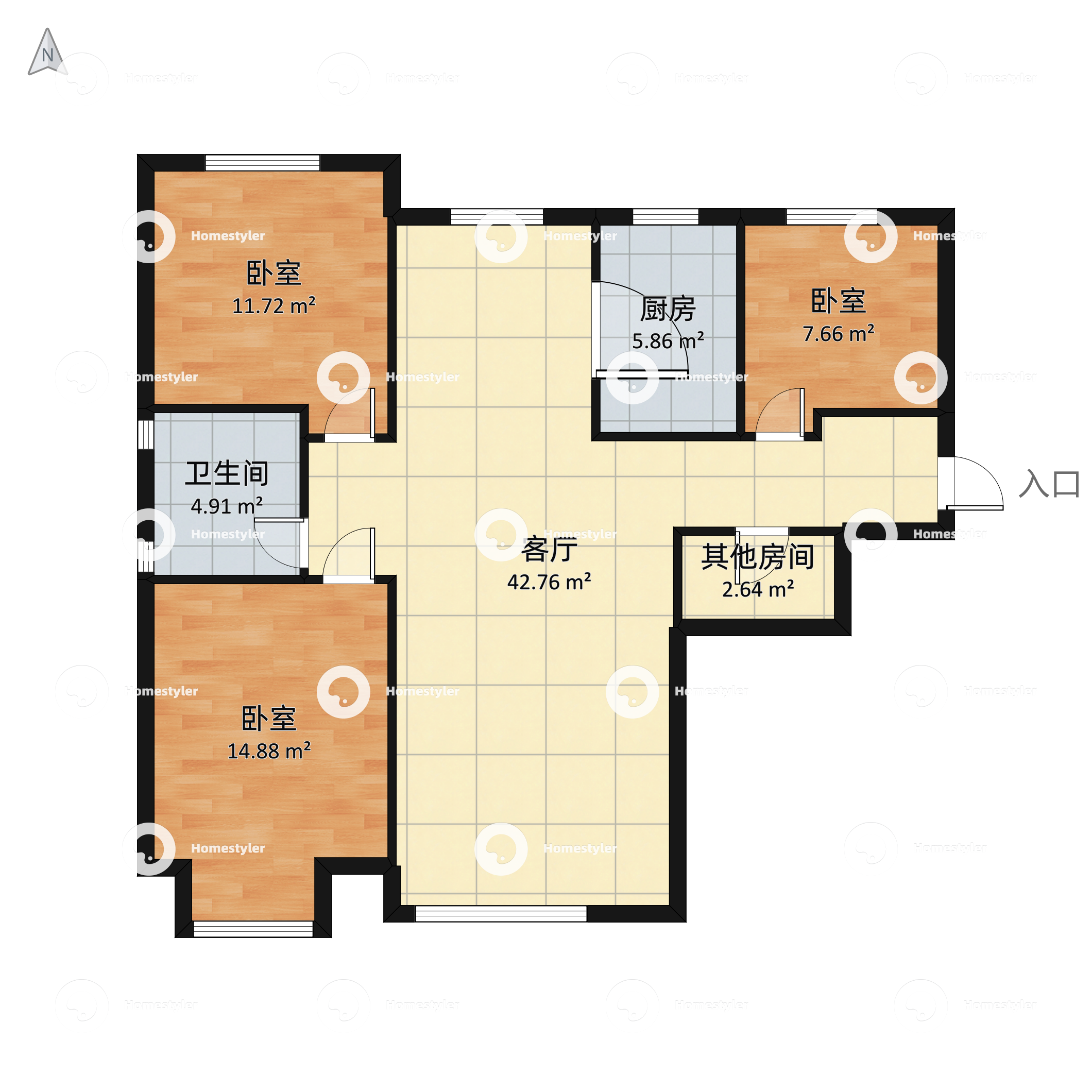 鞍山香榭丽舍户型图图片