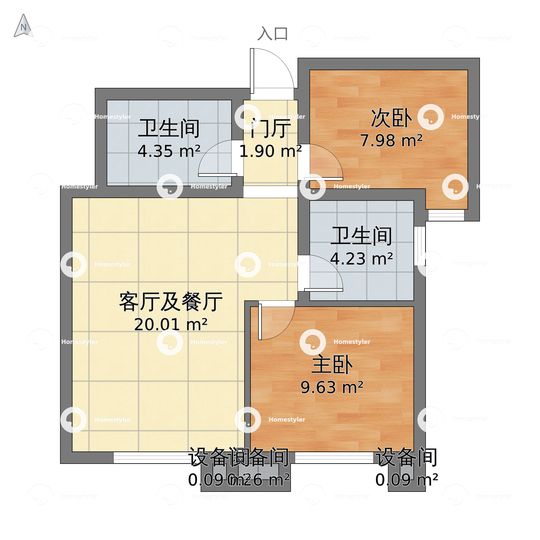 在水一方户型图