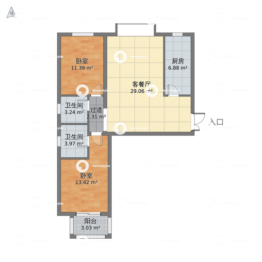 金源财富广场户型图