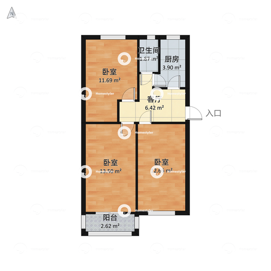西罗园南里户型图